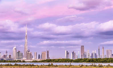 Fototapeta na wymiar Beautiful Dubai cityscape