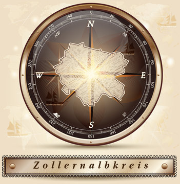 Karte vom Zollernalbkreis