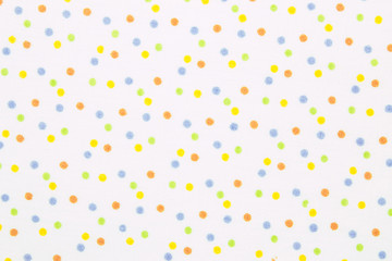Multicolor polka dot fabric