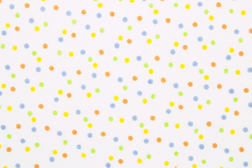 Multicolor polka dot fabric