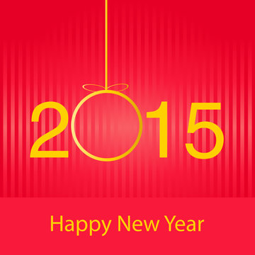 New year greeting card. Vector image