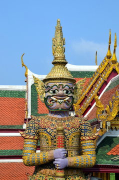 Guardian of Buddhist teaching in Royal Palace of Bangkok