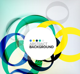 Obraz premium Color circles composition