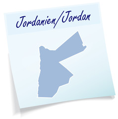 Karte von Jordanien