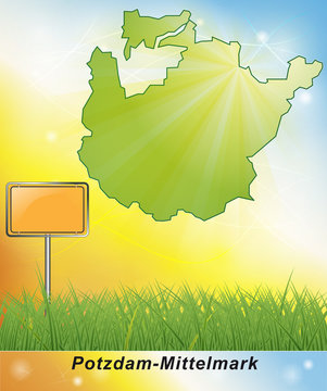 Karte von Potsdam-Mittelmark