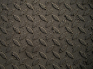 A diamond plate bumped metal texture
