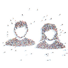 People in the form of mans.