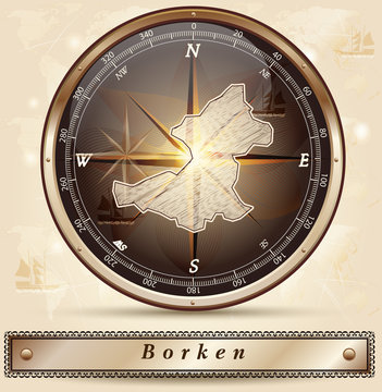 Karte von Borken