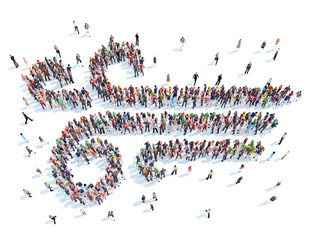 People in the form of wind.