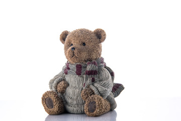 Brown bear money-box