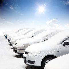 Autos im Winter