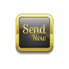 Send Now Gold Vector Icon Button