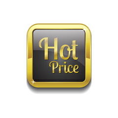 Hot Price Gold Vector Icon Button