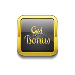 Get Bonus Gold Vector Icon Button