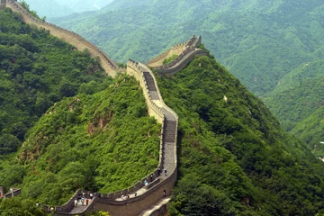 Printed kitchen splashbacks Chinese wall View of the great Chinese wall