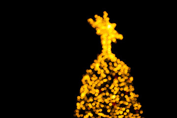 Abstract Background with Bokeh for Christmas and New years festi