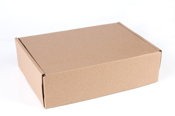 Empty cardboard box and unbranded