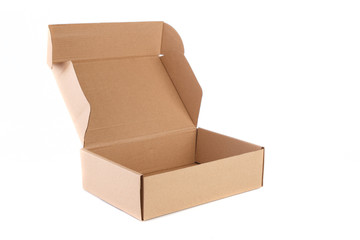 Empty cardboard box and unbranded
