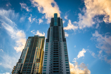 Fototapeta na wymiar Skyscrapers in Miami, Florida.