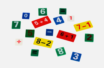 colored numerals