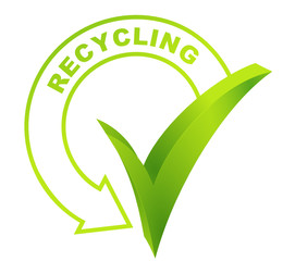 recycling symbol validated green