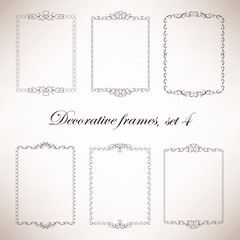 Set of vintage decorative frames