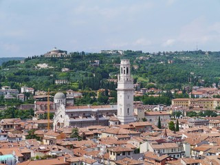 Fototapeta premium Panoranic view of Verona in Italy