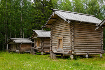 wooden barns