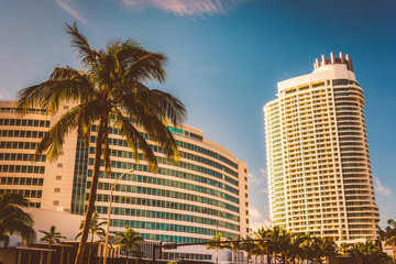 The Fontainebleau Hotel, in Miami Beach, Florida.