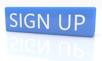 Fototapeta premium Sign up