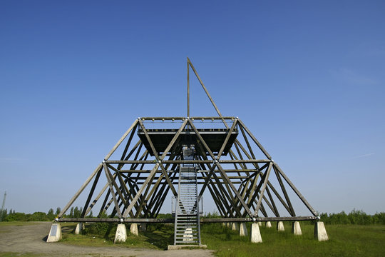 Industriekultur Ruhrgebiet, Spurwerkturm in Waltrop, Deutschland