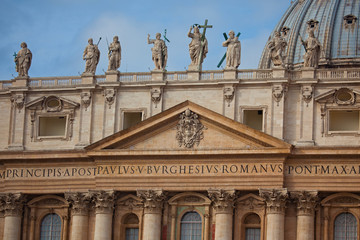 Fototapeta na wymiar St. Peter's Basilica in Vatican City