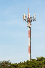 Obraz premium Cell phone signal station