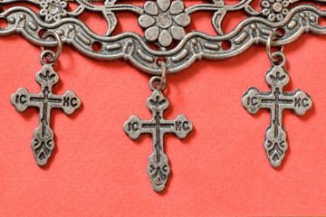 Fototapeta na wymiar Three crosses