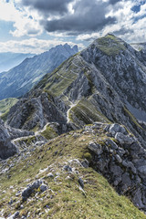 Nordkette mountain in Tyrol, Innsbruck, Austria.