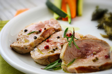 Slices of tenderloin