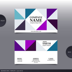 Fototapeta premium Abstract creative business card. Vector.