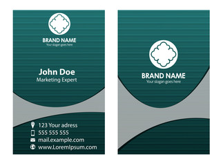 Fototapeta premium Vertical business card