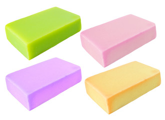 colorful herbal homemade  soap