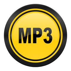 mp3 icon, yellow logo