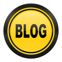 blog icon, yellow logo