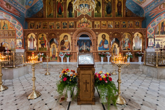 Interior Church of the Resurrection in Samara, Russia