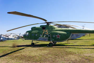 Fototapeta na wymiar Combat transport helicopter