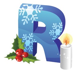 christmas theme font R