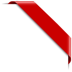 Ecke Banner in rot