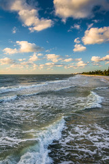 Waves in the Gulf of Mexico, in  Naples, Florida.