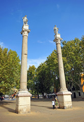 Fototapeta na wymiar Alameda de Hercules, Seville, Andalusia, Spain