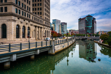 Buildings along the Providence River in Providence, Rhode Island