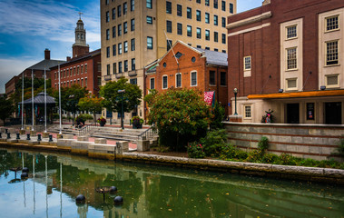 Buildings along the Providence River in Providence, Rhode Island