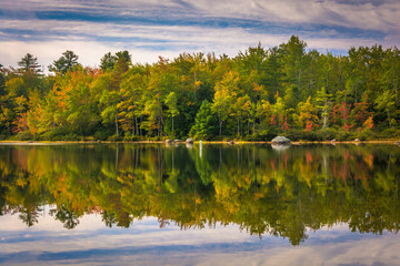 Early autumn reflections at Toddy Pond, near Orland, Maine.